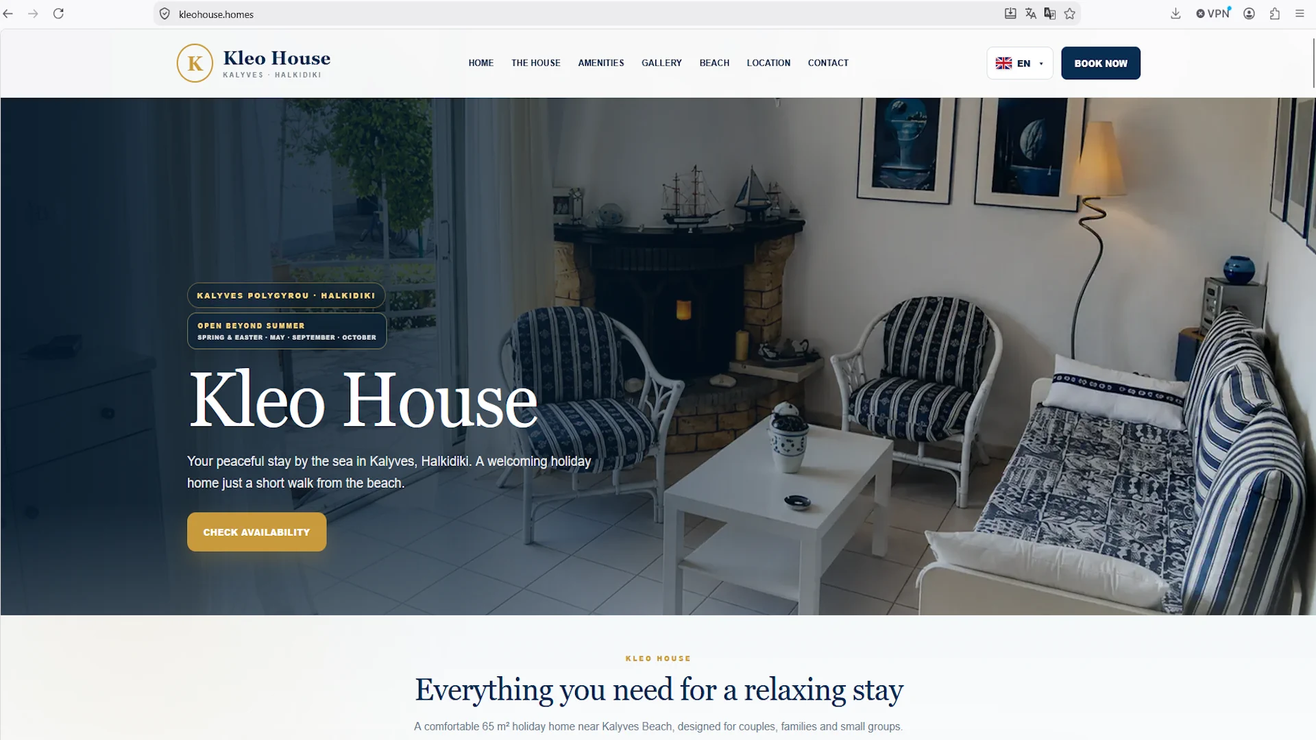Kleo House website preview